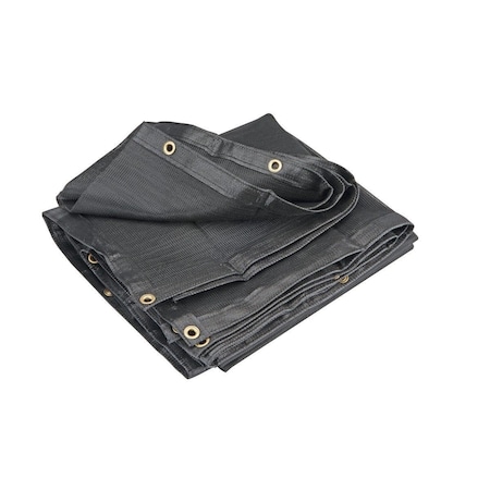 Us Tarp 90 Wide X 14' Long Hd Black Mesh Tarp 90-14-BM
